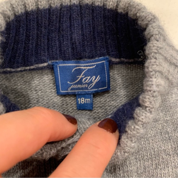 Fay Kids Boys Cardigan Sweater - Picture 5 of 7